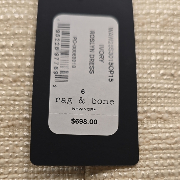 Rag & Bone Cream Textured Mini Dress - Picture 3 of 16